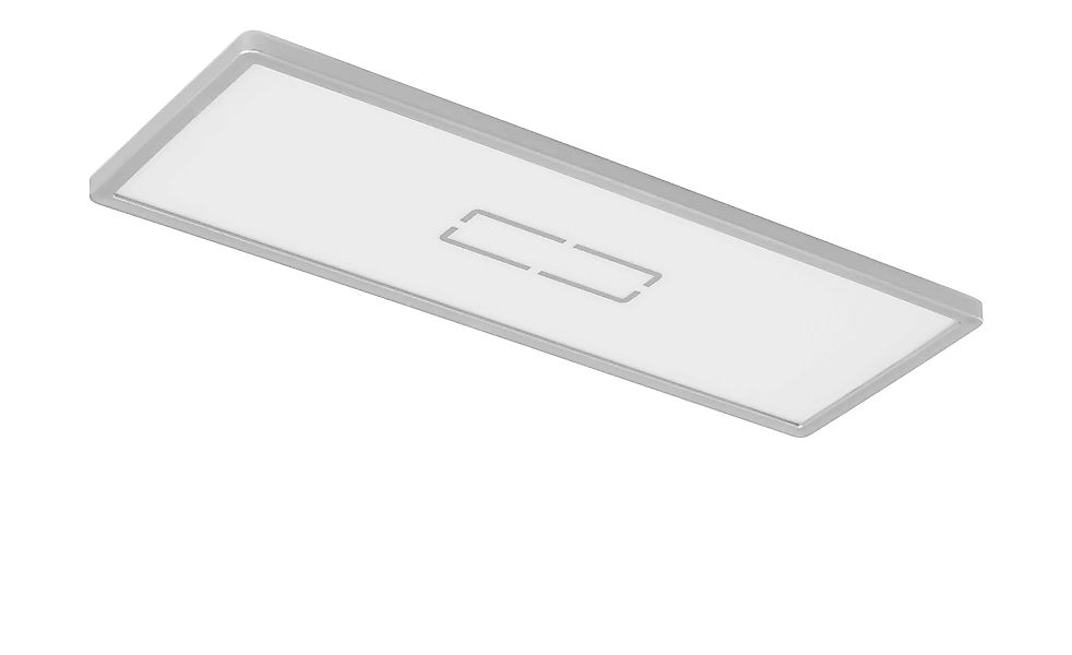 LED-Deckenleuchte, schwarz mit Hintergrundbeleuchtung - silber - 20 cm - 2, günstig online kaufen
