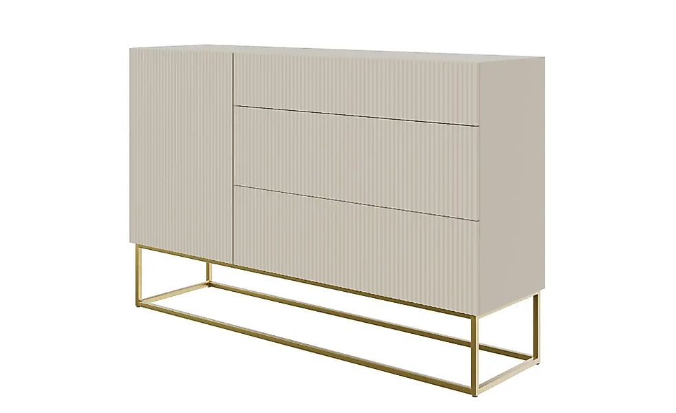 Sideboard  Veldio ¦ beige ¦ Maße (cm): B: 140 H: 90 Kommoden & Sideboards > günstig online kaufen