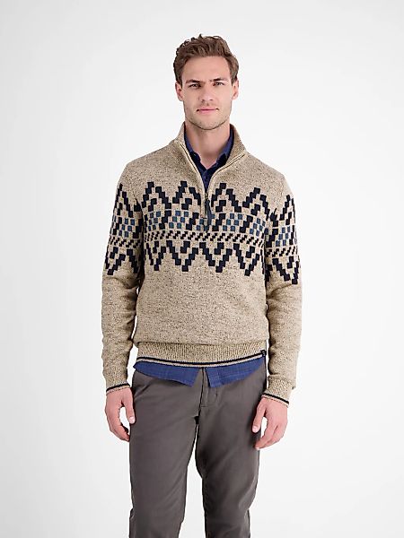 LERROS Norwegerpullover "LERROS Herren-Troyer mit Norwegermuster" günstig online kaufen