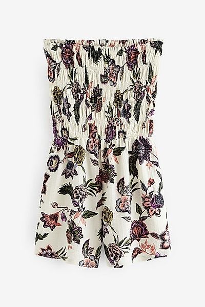 Next Strandoverall Trägerloser geraffter Overall aus 100 % Baumwolle (1-tlg günstig online kaufen