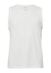 s.Oliver Muskelshirt T-Shirt Tanktop mit Flammgarnstruktur günstig online kaufen