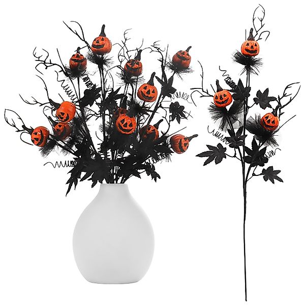 Kunstblumenstrauß 5er-Set Halloween-Dekorationen, 47cm künstliche Kürbisse, günstig online kaufen