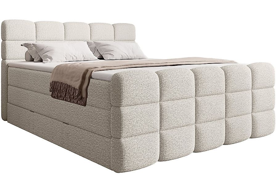 wonello Boxspringbett Carenzo, Doppelbett mit Bettkasten, wahlweise mit won günstig online kaufen