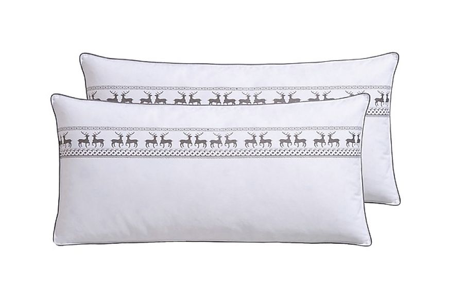 Älgdröm Federkopfkissen »Finja Kopfkissen in 40x80 cm, 80x80 cm, 2-tlg.«, F günstig online kaufen