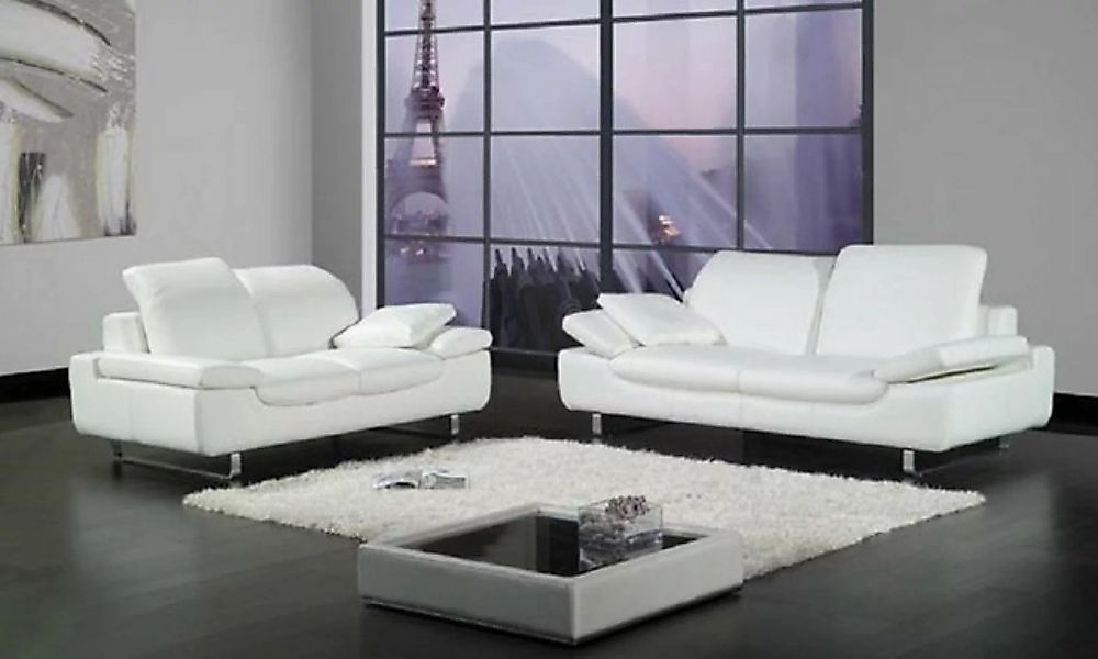 JVmoebel Sofa Sofagarnitur Sofa Couch Ledersofa Sitz Polster Sofas 3 1 Sitz günstig online kaufen