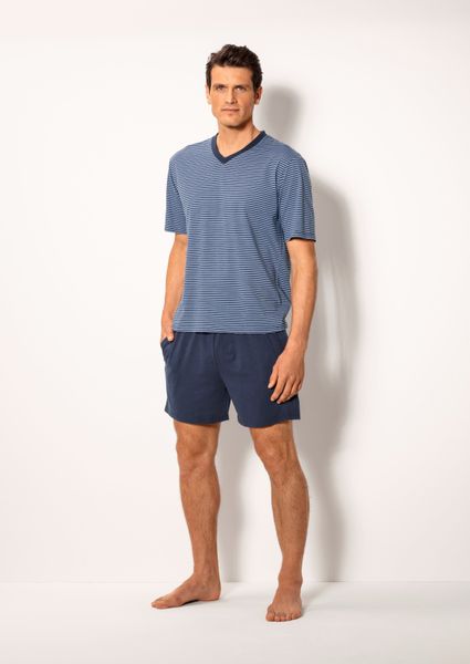 le jogger Pyjama Packung, 2 Stück, 4 Stk. tlg., Schlafanzug mit garngefärbt günstig online kaufen