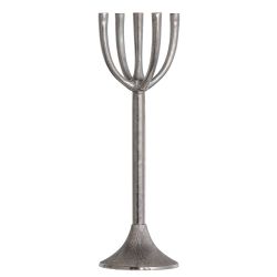 Metall Kerzenhalter Silber aus Aluminium modernem Design (2er Set) günstig online kaufen