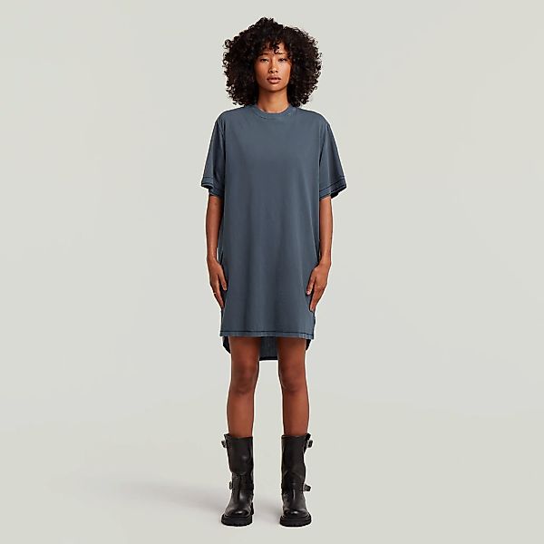 G-STAR Jerseykleid "Woven Mix Washed Jersey Dress Wmn" mit Webdetails, Knop günstig online kaufen