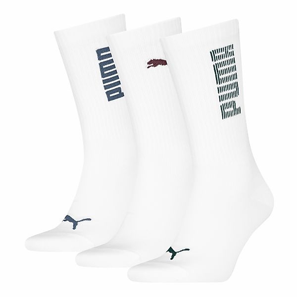 PUMA Socken "PUMA UNISEX RIB LOGO CREW SOCK 3P", (3 Paar, 3er Pack) günstig online kaufen