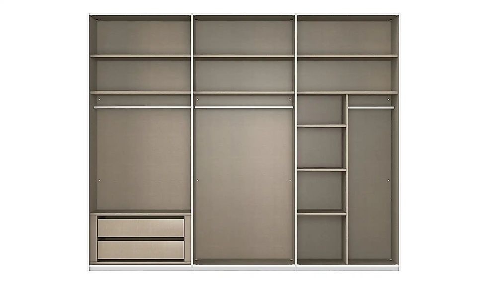 meinSchrank Schwebetürenschrank inklusive Zubehör Regina ¦ grau ¦ Maße (cm) günstig online kaufen