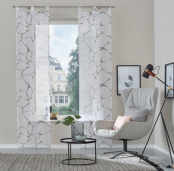 my home Schiebegardine Fulda (2 St), Schlaufen, transparent, Voile, Inkl. B günstig online kaufen