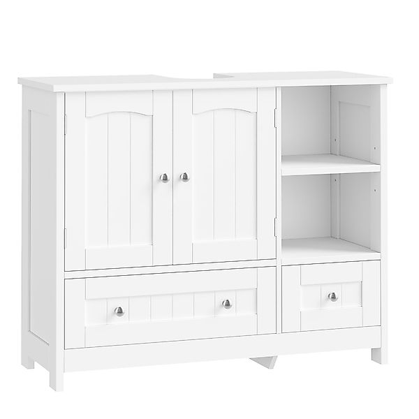 Homfa Waschbeckenunterschrank Unterschrank Badezimmerschrank mit 2 günstig online kaufen