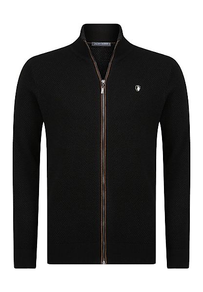 Jacey Quinn Cardigan Honeycomb Braid Zipper günstig online kaufen