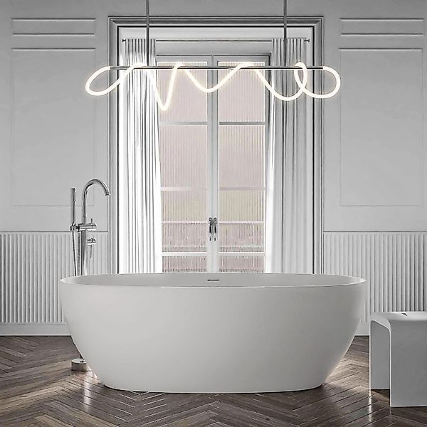 Bernstein Freistehende Badewanne BELAQUA Acryl Weiß Matt 170x80 cm günstig online kaufen
