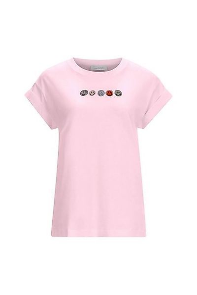 RICHROYAL T-Shirt Damen T-Shirt mit Strass-Applikation (1-tlg) günstig online kaufen