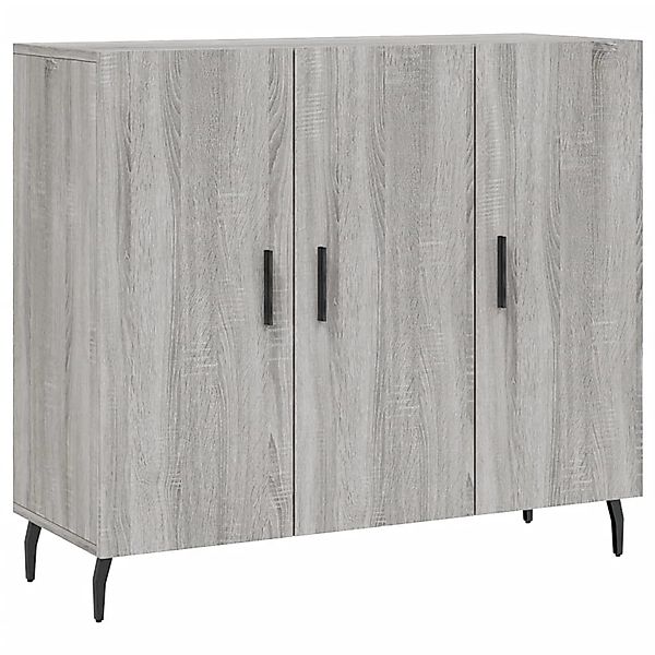 vidaXL Sideboard Grau Sonoma 90x34x80 cm Holzwerkstoff 828130 günstig online kaufen