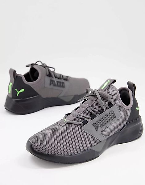 Puma – Training Retaliate – Sneaker in Grau-Grün günstig online kaufen