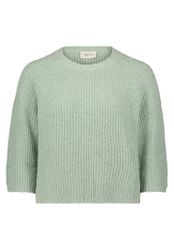 Cartoon Strickpullover "Damen Strickpullover mit Rundhalsausschnitt" 1 Stk. günstig online kaufen