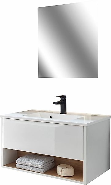 PLACES OF STYLE Badmöbel-Set "Studio Line, Bad im modernen Design, 2-teilig günstig online kaufen