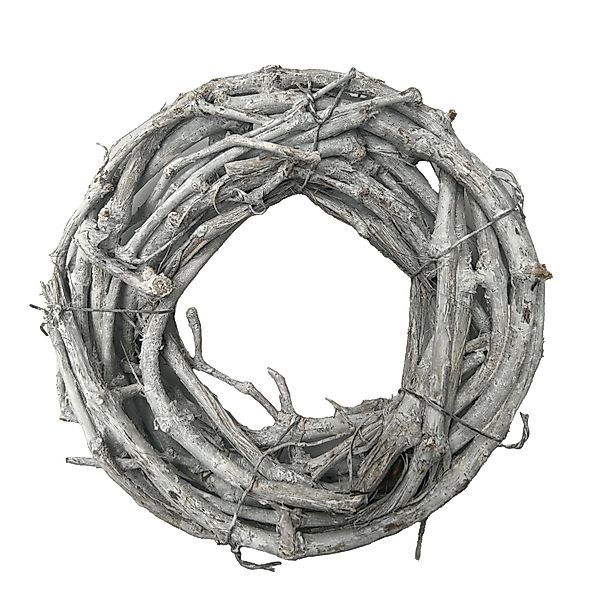 Mica Decorations Kranz Basteldekoration Ø 20 cm x 5 cm Weiß günstig online kaufen