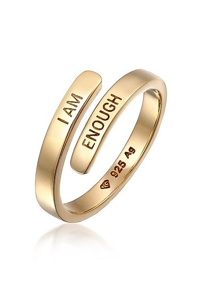 Elli Fingerring Wickelring 925 Sterling Silber I AM ENOUGH günstig online kaufen