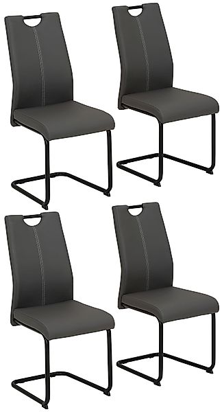 HELA Freischwinger "CORA", (Set), 4 St., Tragegriff in schwarz günstig online kaufen