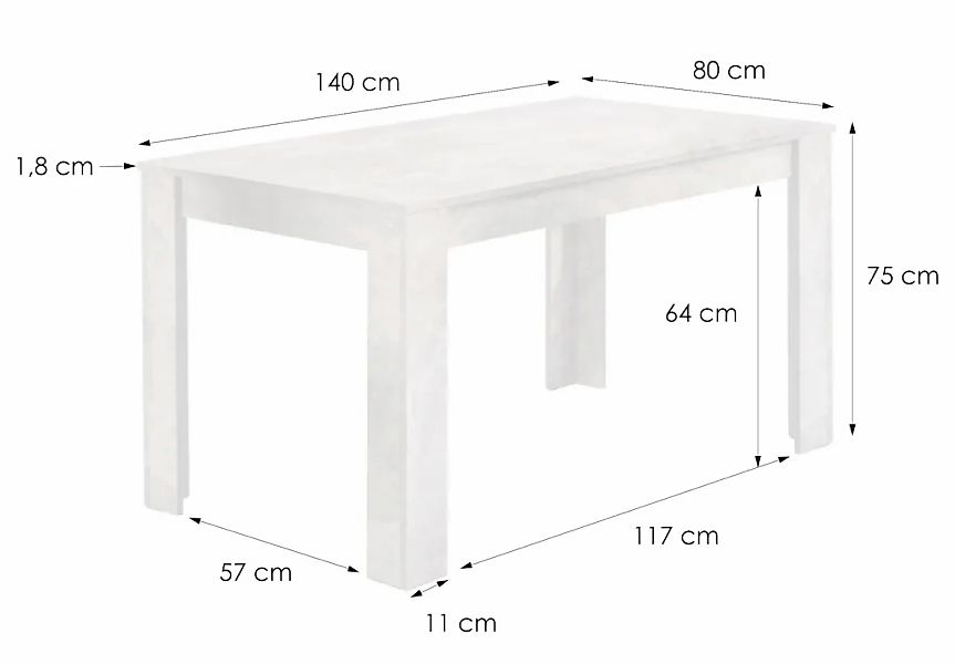 byLIVING Esstisch "Nepal", Breite 80/ 90/ 120 oder 140 cm, verschiedene Aus günstig online kaufen