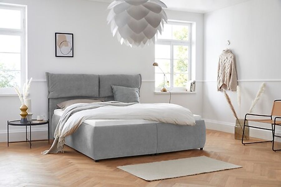 andas Polsterbett "Jenson" als Bettgestell oder mit 3 Matratzenarten und Hä günstig online kaufen