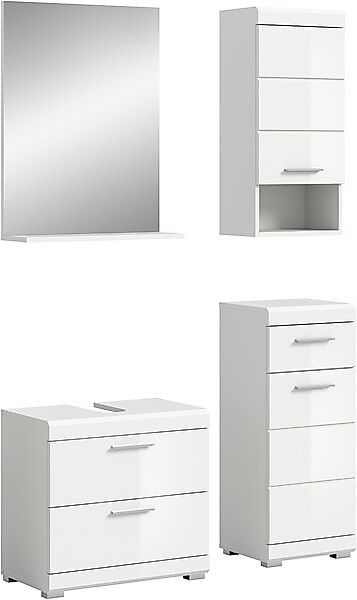 INOSIGN Badmöbel-Set »Siena, 4 teilig, bestehend aus:« Set, TOPSELLER!, 3 S günstig online kaufen