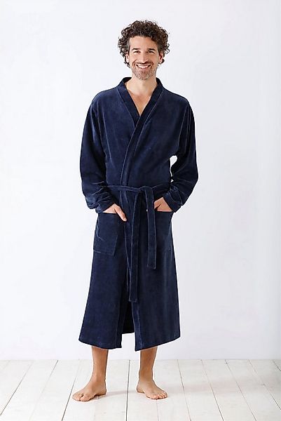 Hajo Morgenmantel Herren Mantel Velours günstig online kaufen