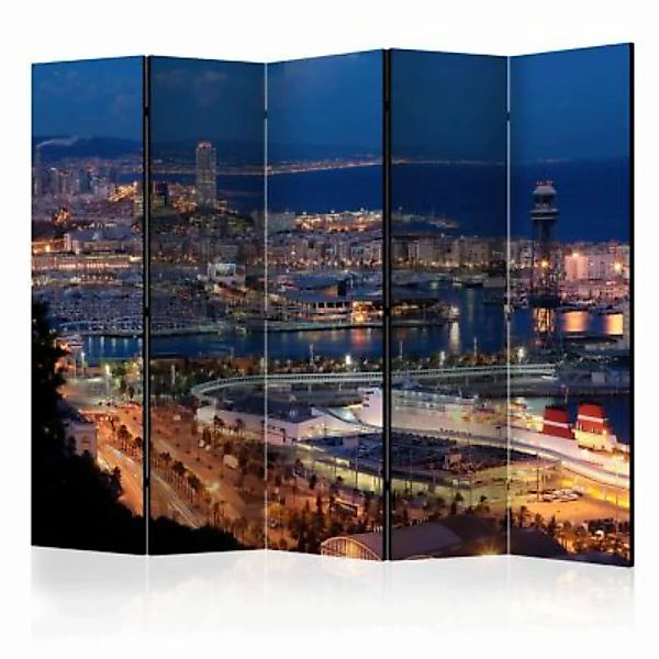 artgeist Paravent Illuminated Barcelona II [Room Dividers] mehrfarbig Gr. 2 günstig online kaufen