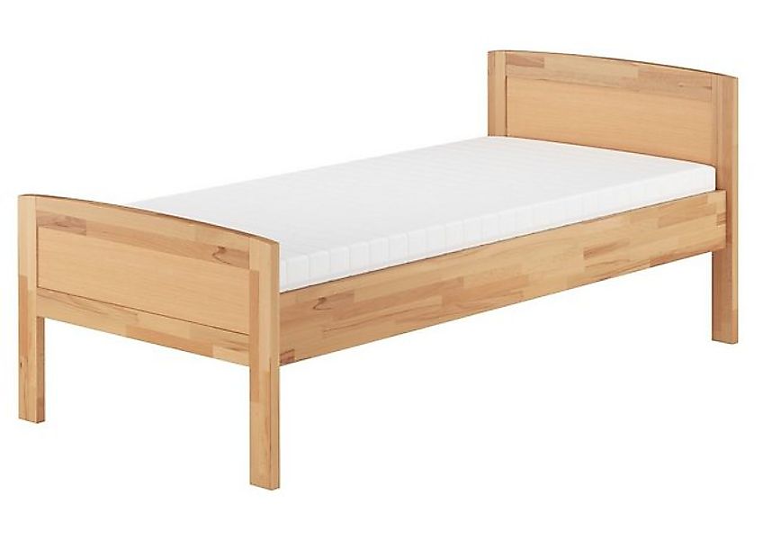 ERST-HOLZ Bett Hohes Seniorenbett Überlänge Buche 90x220, Buchefarblos lack günstig online kaufen