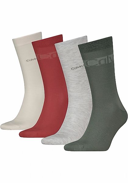 Calvin Klein Socken "CK MEN SOCK 4P STRIPES", (Packung, 4 Paar), mit Logost günstig online kaufen