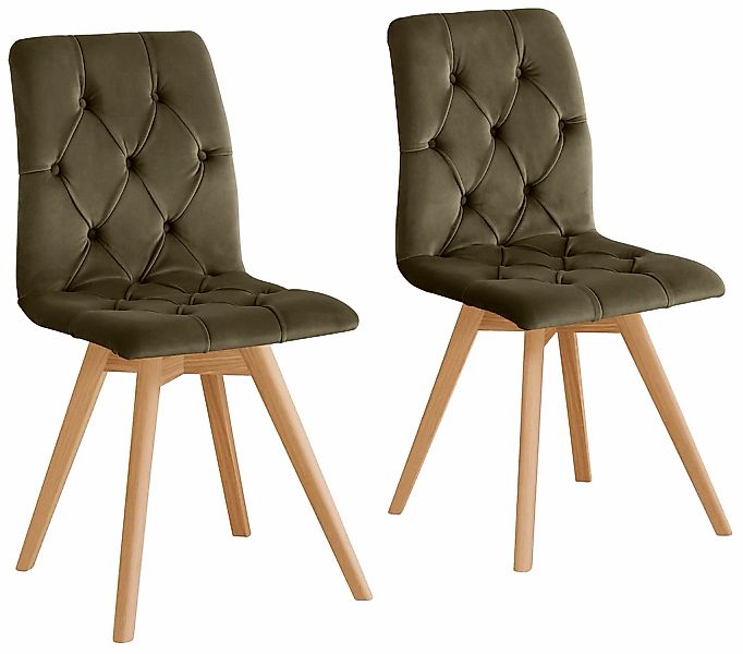 andas Esszimmerstuhl "Rania" (Set) 4 Stk. Samtoptik im 2er/4er/6er Set, Mas günstig online kaufen