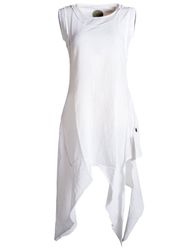 Vishes Zipfelkleid Asymmetrisches armloses Lagenlook Zipfelkleid günstig online kaufen