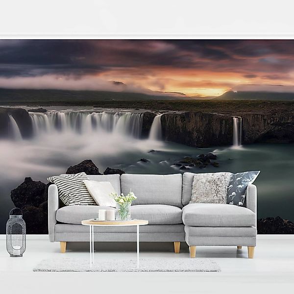 Fototapete Goðafoss Wasserfall in Island günstig online kaufen
