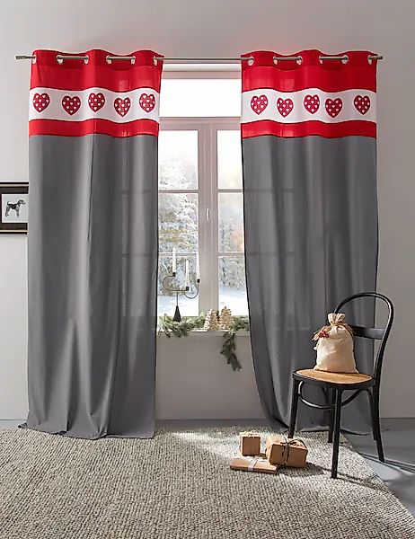 Home affaire Gardine »Holly« Ösen 1 Stk. tlg. günstig online kaufen