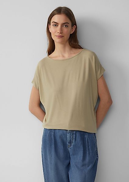 s.Oliver Shirttop Viskosemix-T-Shirt im Relaxed Fit günstig online kaufen