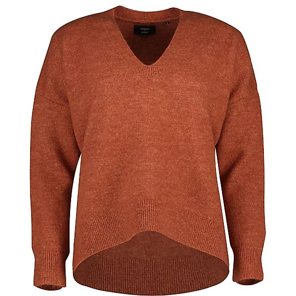 Superdry Studios Slouch Vee Knit Pullover S Burnt Brick günstig online kaufen