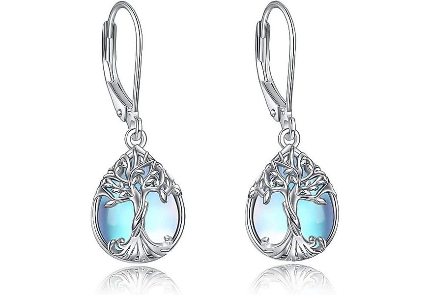 LuxusKollektion Ohrring und Ketten Set Sterling Silber Teardrop Dangle Ohrr günstig online kaufen