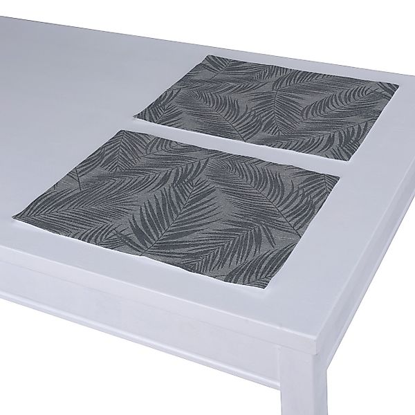 Tischset 2 Stck., graphite-silbern, 30 x 40 cm, Flowers (143-53) günstig online kaufen