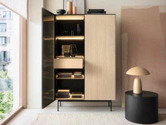 Compleo Standvitrine mit Schublade,gehärtetes Glas, Klassisch günstig online kaufen