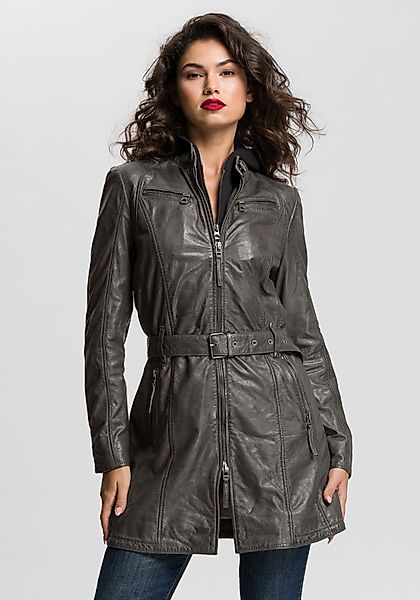 Mauritius Ledermantel "BENTE2" mit Gürtel, lange Lederjacke mit Gürtel & ab günstig online kaufen