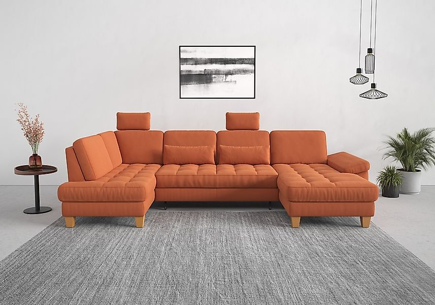 sit&more Wohnlandschaft "Westham U-Form" wahlweise mit Bettfunktion, Bettka günstig online kaufen