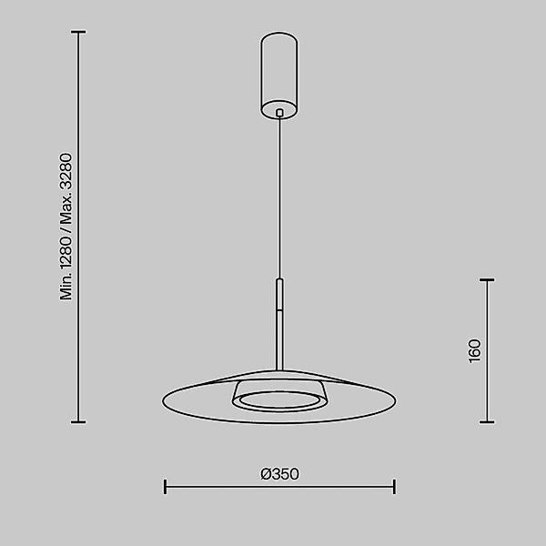 LED Pendelleuchte El in Schwarz 12W 500lm günstig online kaufen