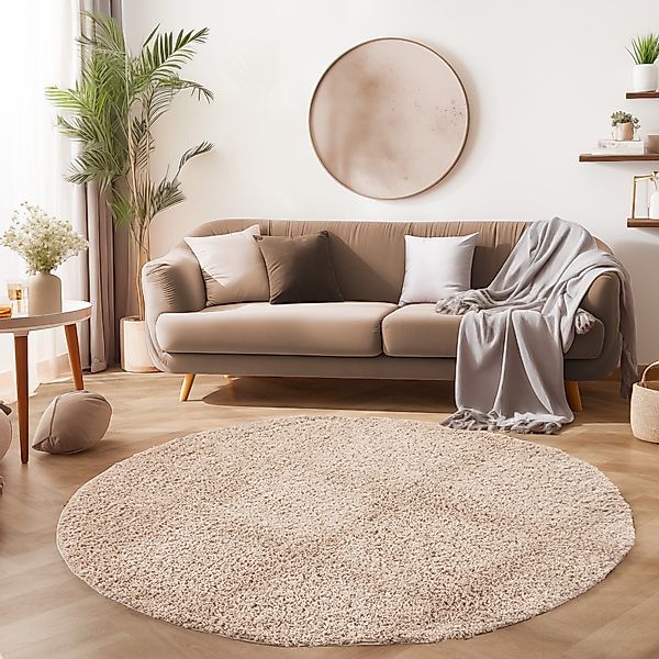 SIMPEX24 Teppich Unicolor - Einfarbig, Rund, günstig online kaufen