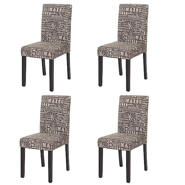 CHEFGASTRO Esszimmerstuhl 4er-Set Klassisch & Zeitlos 90x43x56cm Sitzhöhe 4 günstig online kaufen