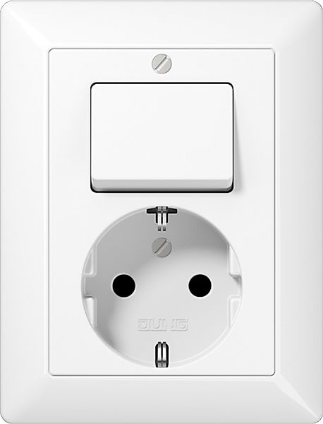 Jung SCHUKO-Steckdose aws 16A 250V m.Schalter AS 5576 U WW günstig online kaufen