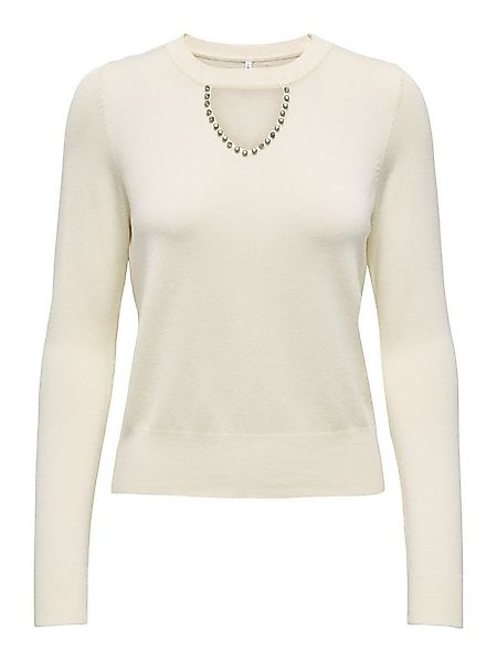 ONLY Rundhalspullover ONLVENICE LIFE LS PEEKABOO BLING CC KNT günstig online kaufen
