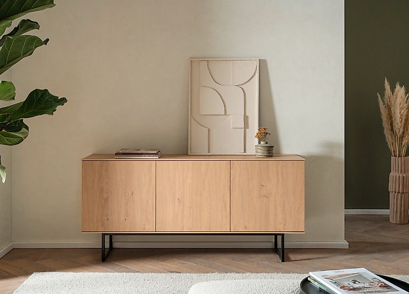 Home affaire Lowboard "Lund, moderner TV-Unterschrank, Kommode mit Kufenges günstig online kaufen